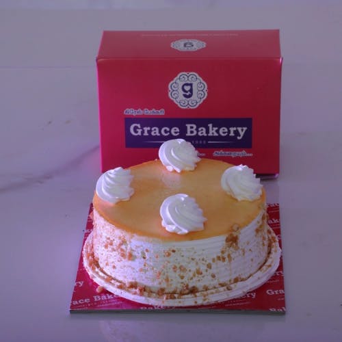 Butterscotch Cake Take a bite of heaven with Butterscotch Cake, where a luscious caramel flavor meets fluffy cake layers, finished with a creamy butterscotch frosting. Discover true bliss at Grace Bakery