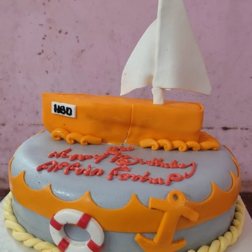 Fondant Ship Cake