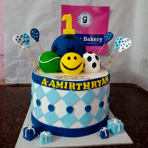 Football Fondant Cake