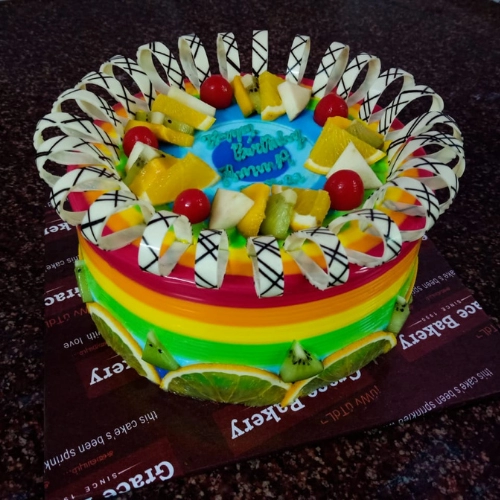 Fruit Birthday Cake: A Burst of Freshness and Sweetness