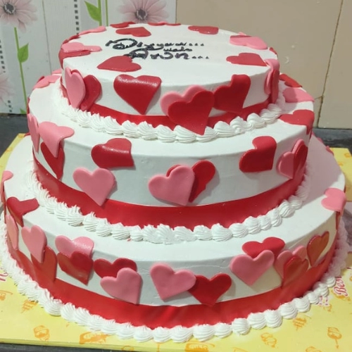 Heart Wedding Cake