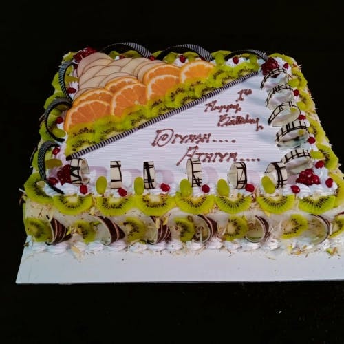 Multi Fruit Birthday Cake