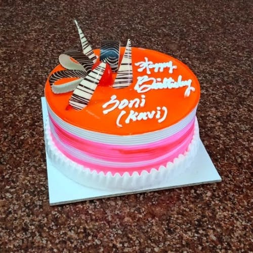 Orange Flavoured Birthday Cake
