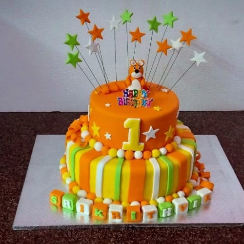 Orange Fondant Cake