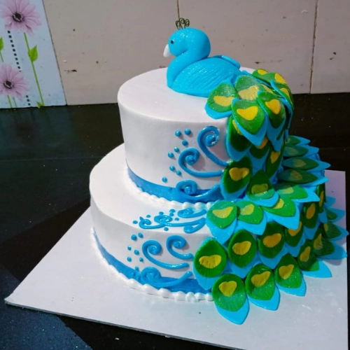 Peacock Wedding Cake