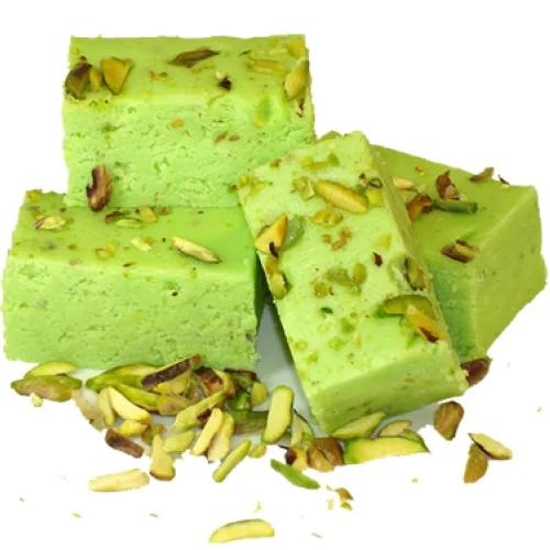 Pista Burfi Experience the delightful flavors of Pista Burfi, a classic Indian sweet