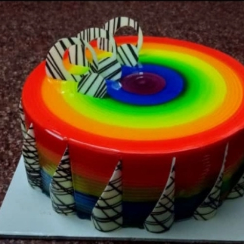 Rainbow Birthday Cake