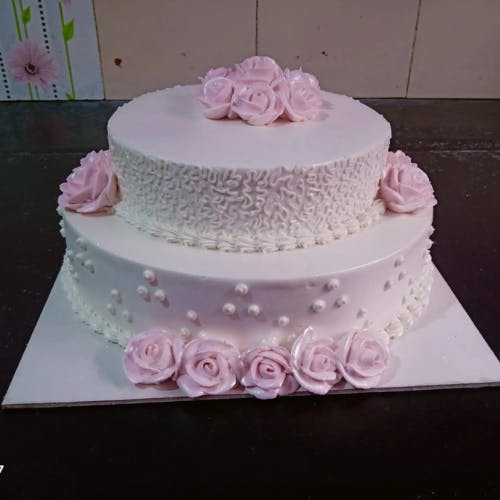 Lightpink Wedding Cake