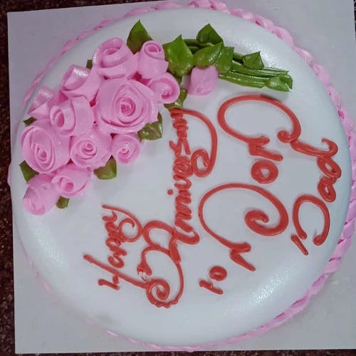 Vannila Birthday Cake