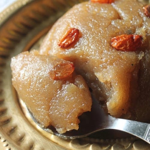 Wheat Halwa Experience the traditional charm of Wheat Halwa, a classic Indian dessert.